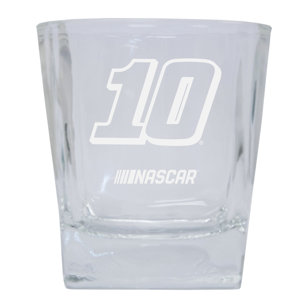 R and R Imports Aric Almirola 10 NASCAR Cup Series Etched 5 oz Shooter Glass 2-Pack Image 1