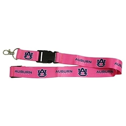 R and R Imports Auburn University Pink Lanyard Image 1