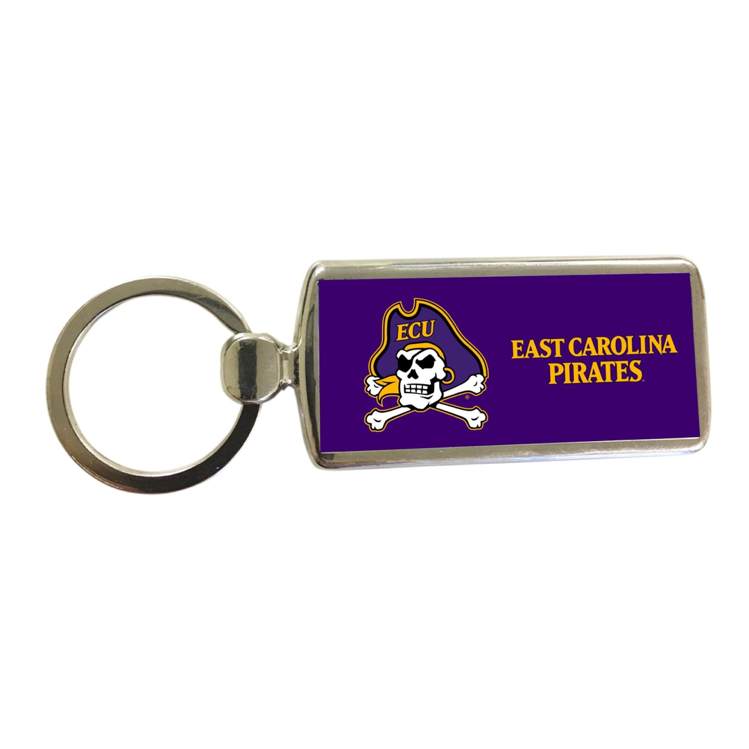 East Carolina Pirates Metal Keychain Image 1