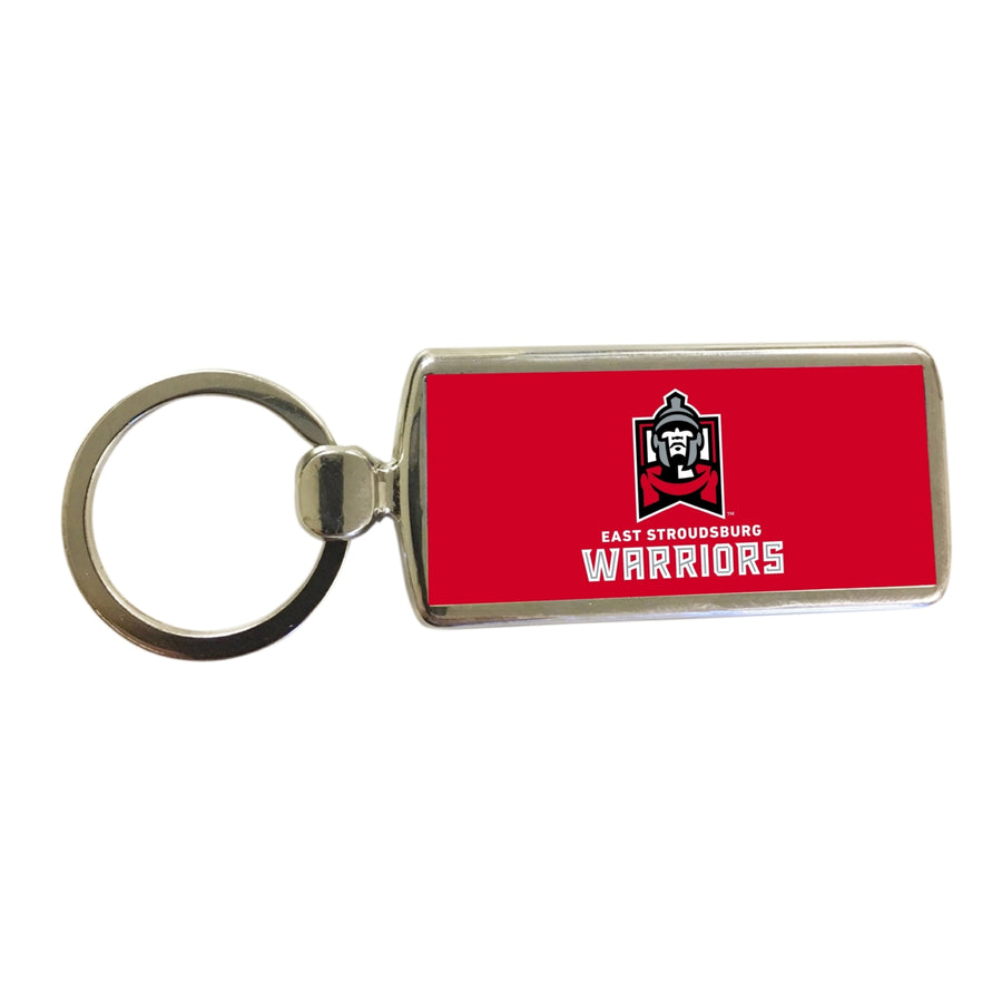 East Stroudsburg University Metal Keychain Image 1