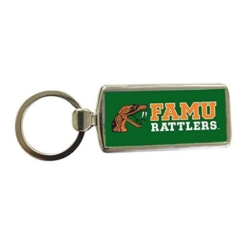 Florida AandM Rattlers Metal Keychain Image 1