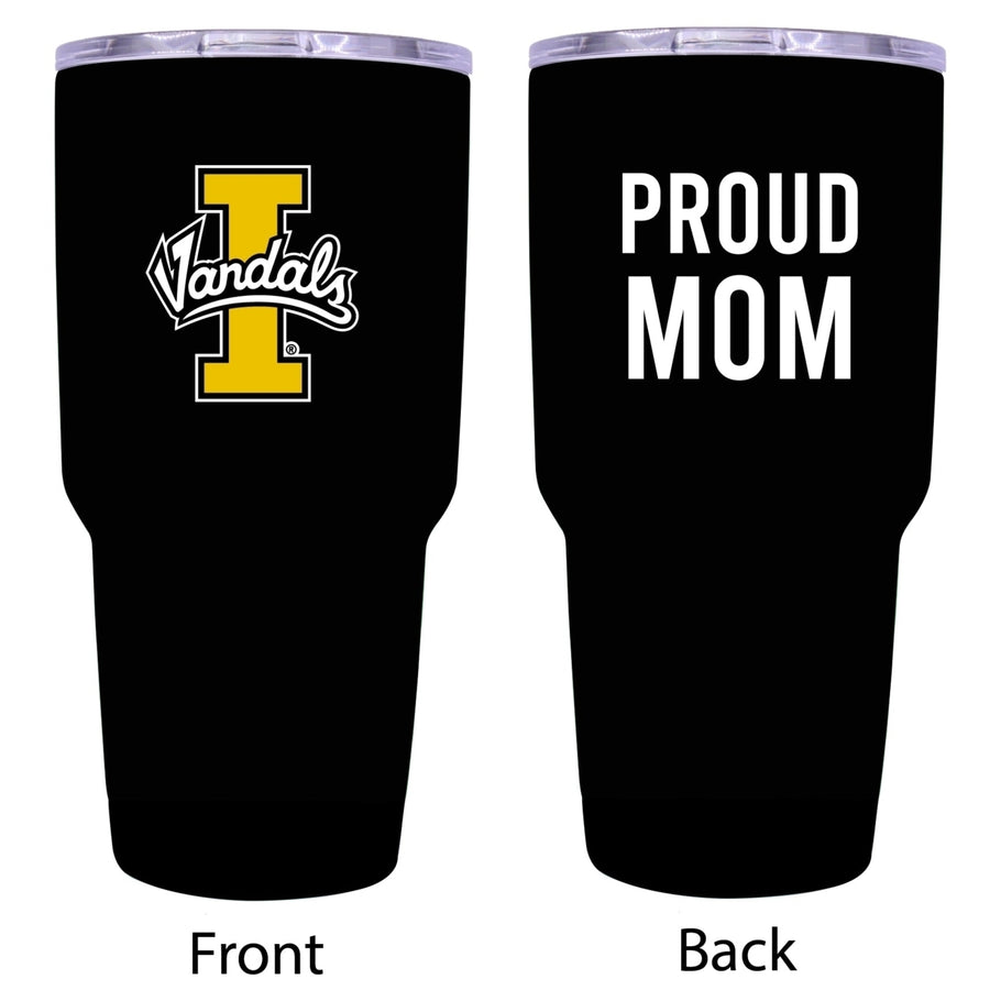 R and R Imports Idaho Vandals Proud Mom 24 oz Insulated Stainless Steel Tumblers Black. Image 1