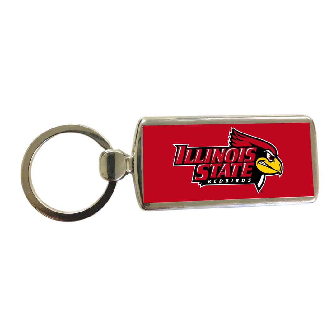 Illinois State Redbirds Metal Keychain Image 1