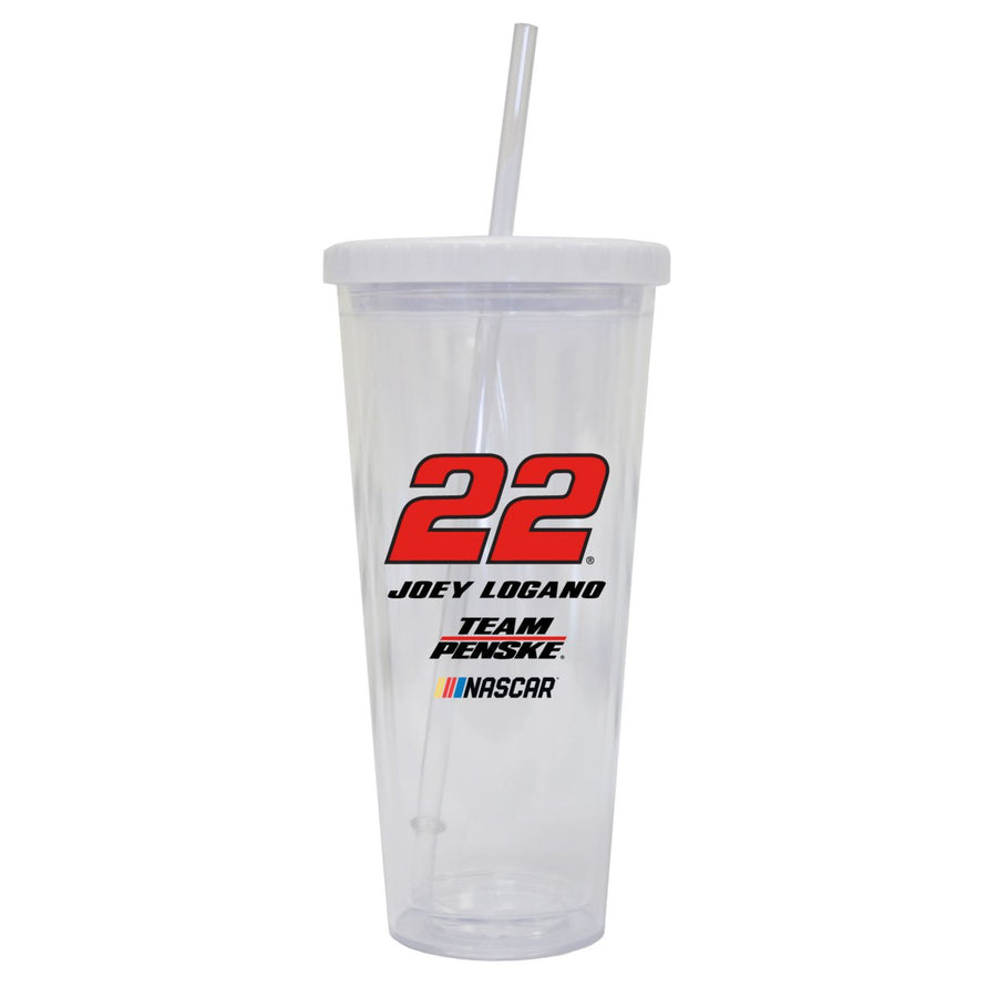 R and R Imports Joey Logano 22 24 oz Straw Tumbler  for 2020 Image 1