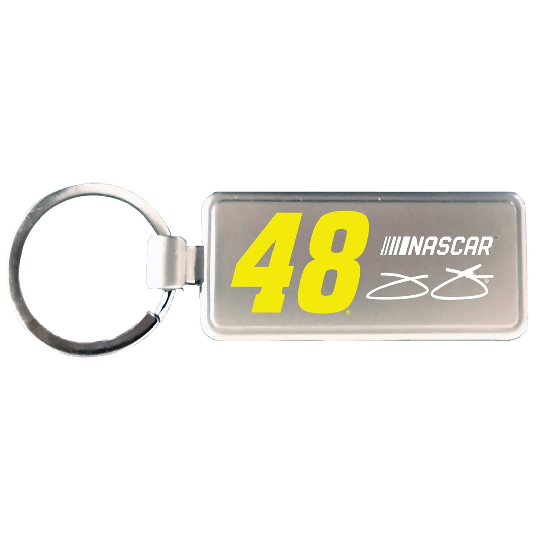 R and R Imports JJ Jimmie Johnson 48 NASCAR Metal Keychain Image 1