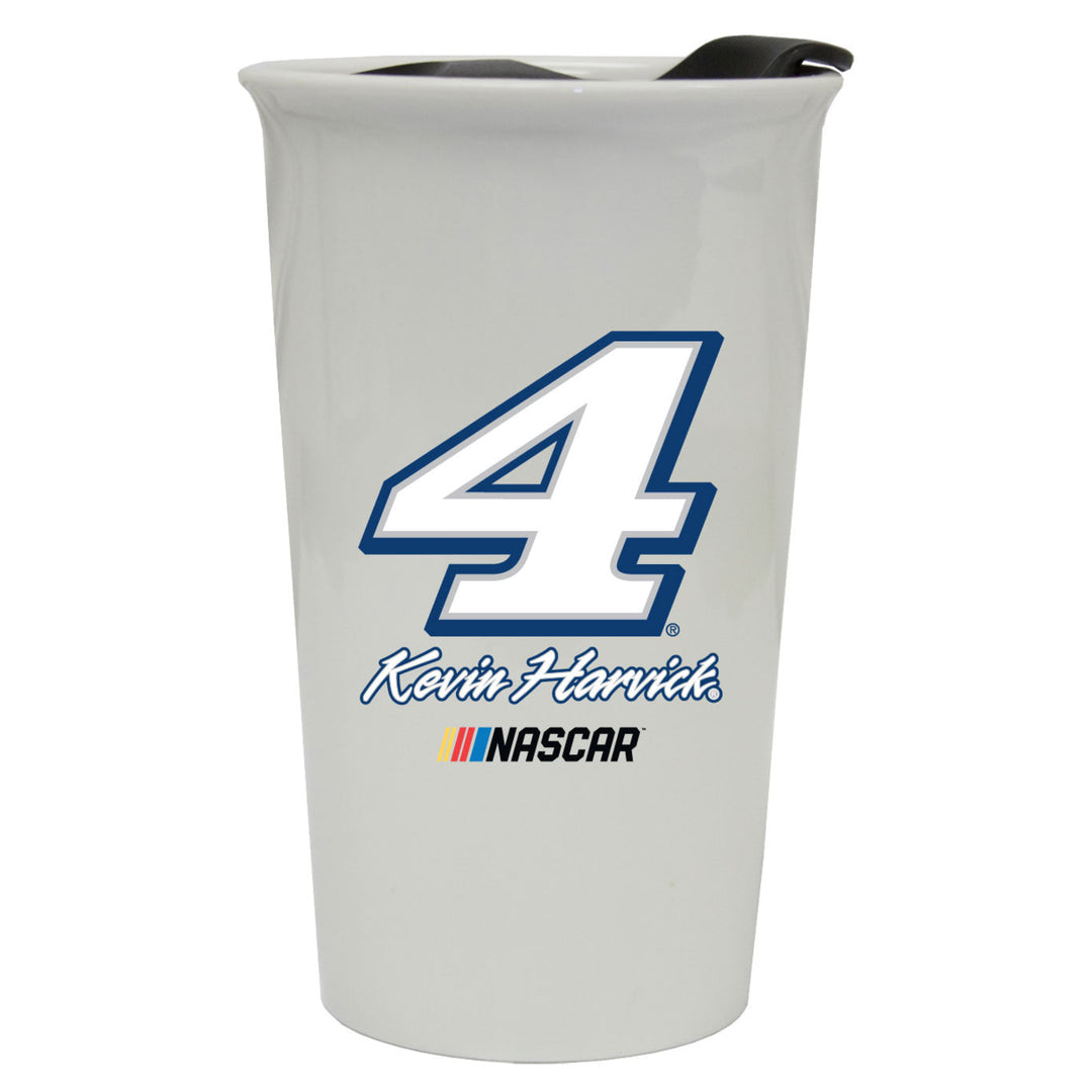 R and R Imports Kevin Harvick 4 NASCAR Double Walled Ceramic Tumbler for 2020 Image 1