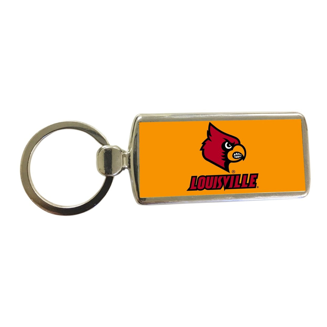 R and R Imports Louisville Cardinals Metal Keychain Image 1