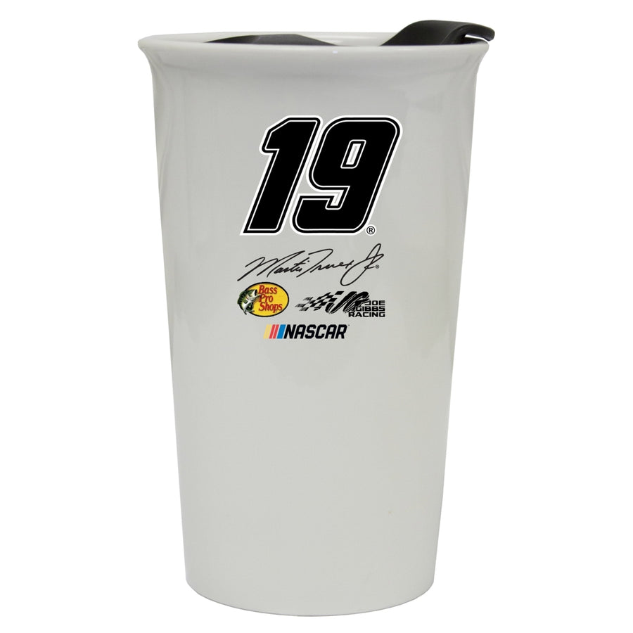 R and R Imports Martin Truex 19 NASCAR Double Walled Ceramic Tumbler for 2020 Image 1