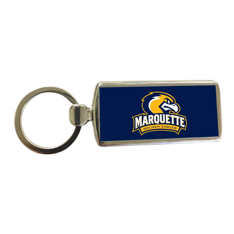R and R Imports Marquette Golden Eagles Metal Keychain Image 1