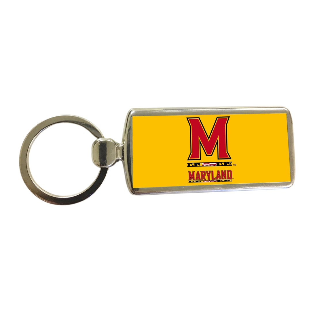 Maryland Terrapins Metal Keychain Image 1