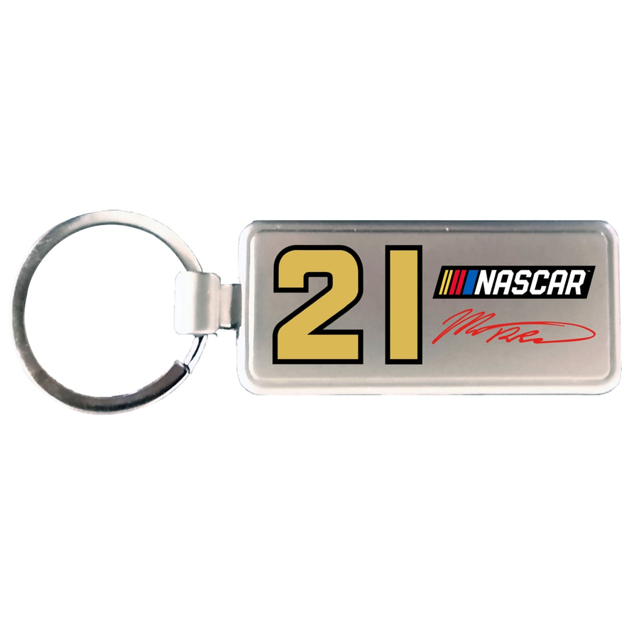 R and R Imports Matt DiBenedetto 21 NASCAR Metal Keychain Image 1