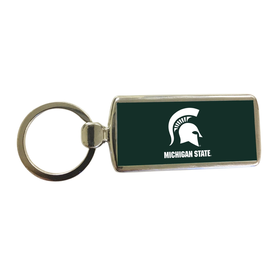 Michigan State Spartans Metal Keychain Image 1