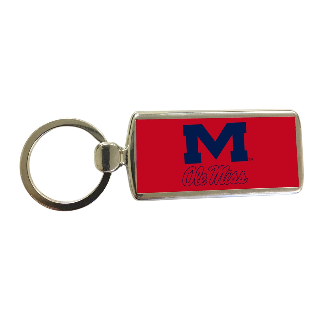 Mississippi Rebels Ole Miss Metal Keychain Image 1