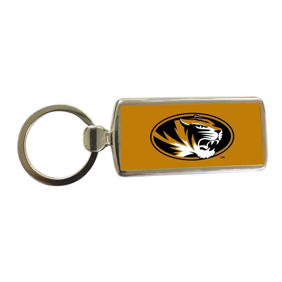 R and R Imports Missouri Tigers Metal Keychain Image 1