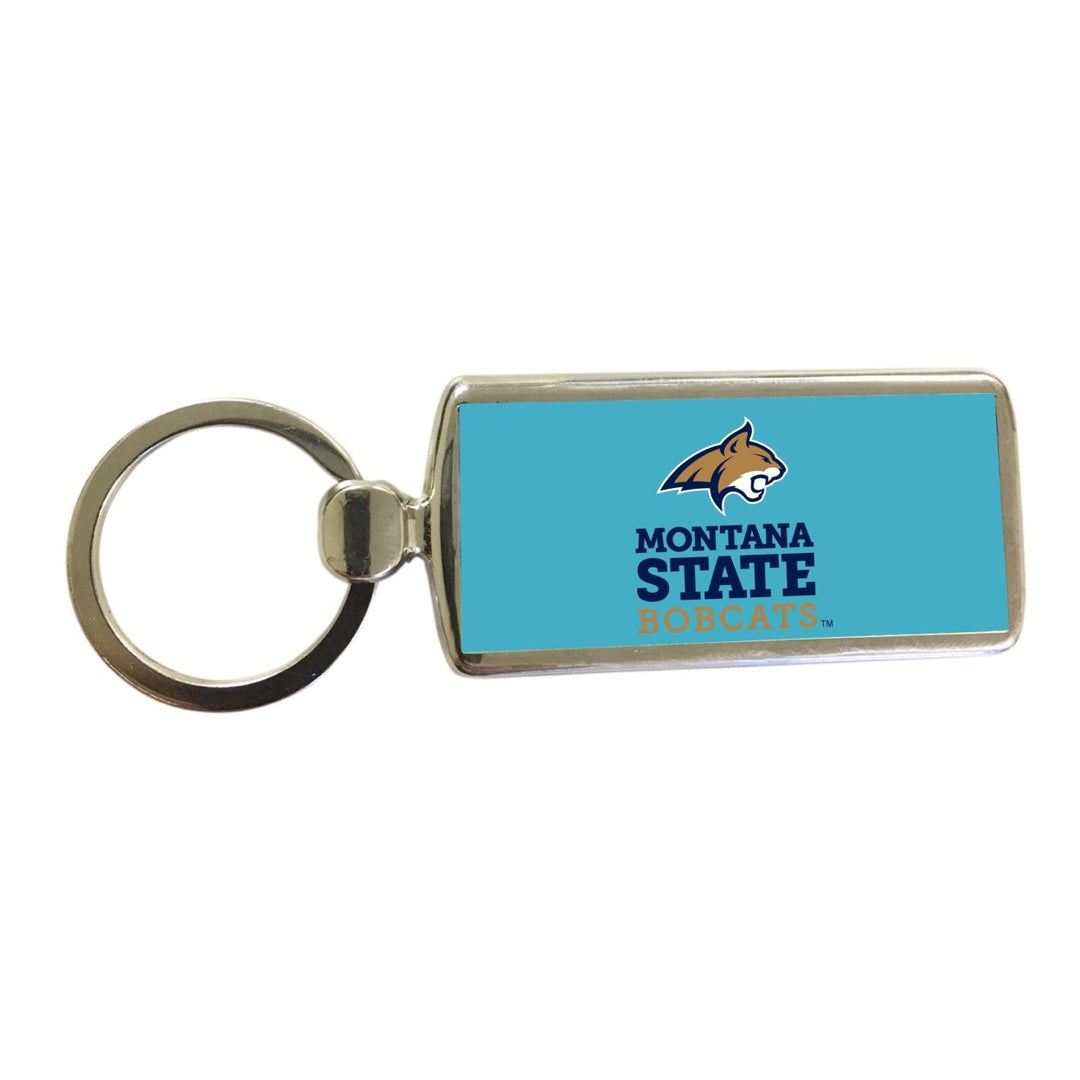 Montana State Bobcats Metal Keychain Image 1