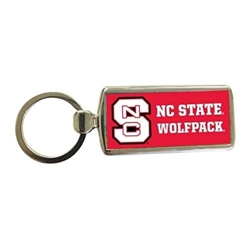 NC State Wolfpack Metal Keychain Image 1