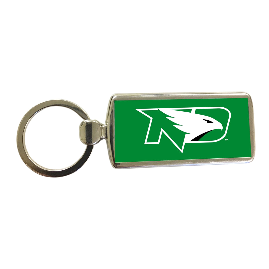 North Dakota Fighting Hawks Metal Keychain Image 1