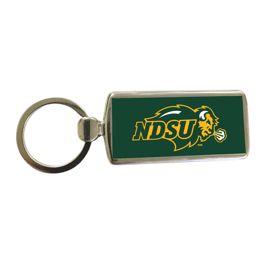 North Dakota State Bison Metal Keychain Image 1