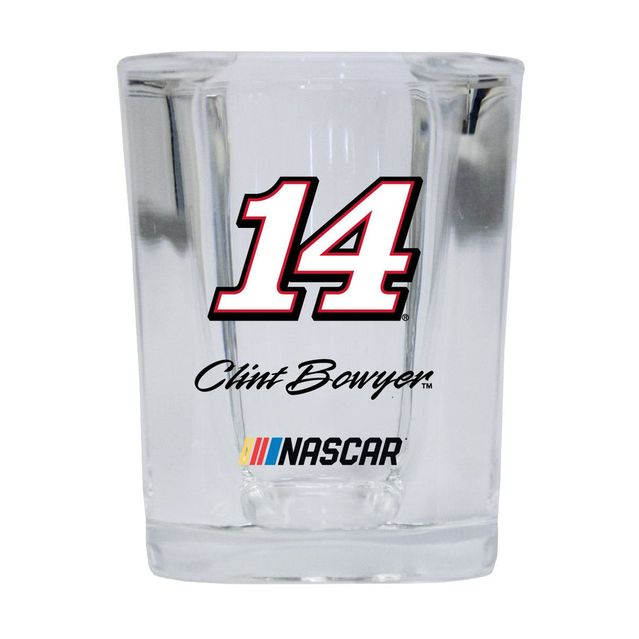 R and R Imports Officially Licensed NASCAR Clint Bowyer 14 Shot Glass Square for 2020 Image 1