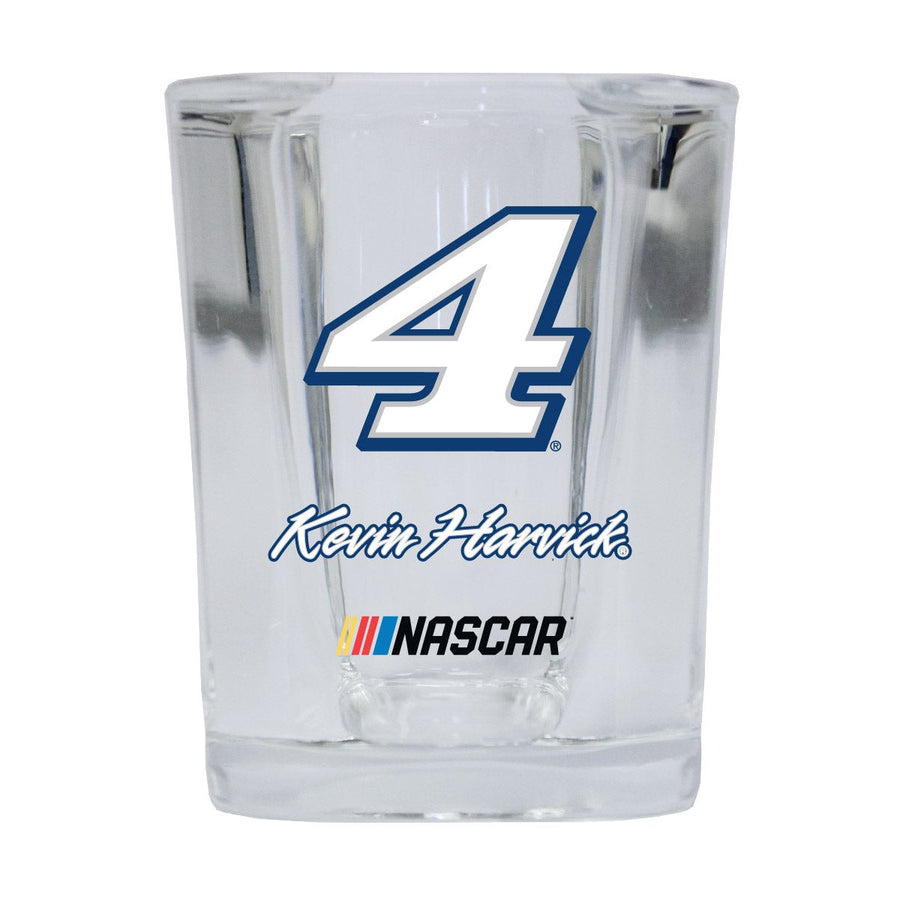 R and R Imports Officially Licensed NASCAR Kevin Harvick 4 Shot Glass Square for 2020 Image 1