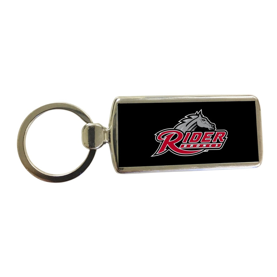 Rider University Broncs Metal Keychain Image 1