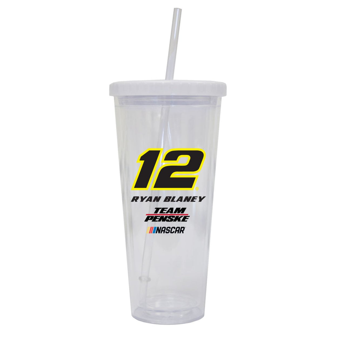 R and R Imports Ryan Blaney 12 24 oz Straw Tumbler  for 2020 Image 1