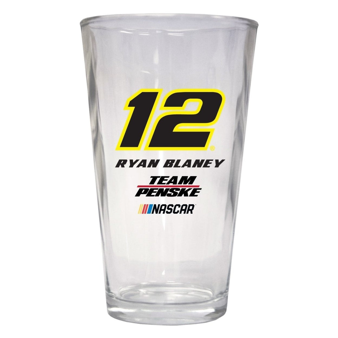 Ryan Blaney #12  NASCAR Pint Glass New for 2020 Image 1