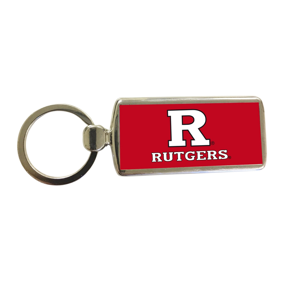 Rutgers Scarlet Knights Metal Keychain Image 1