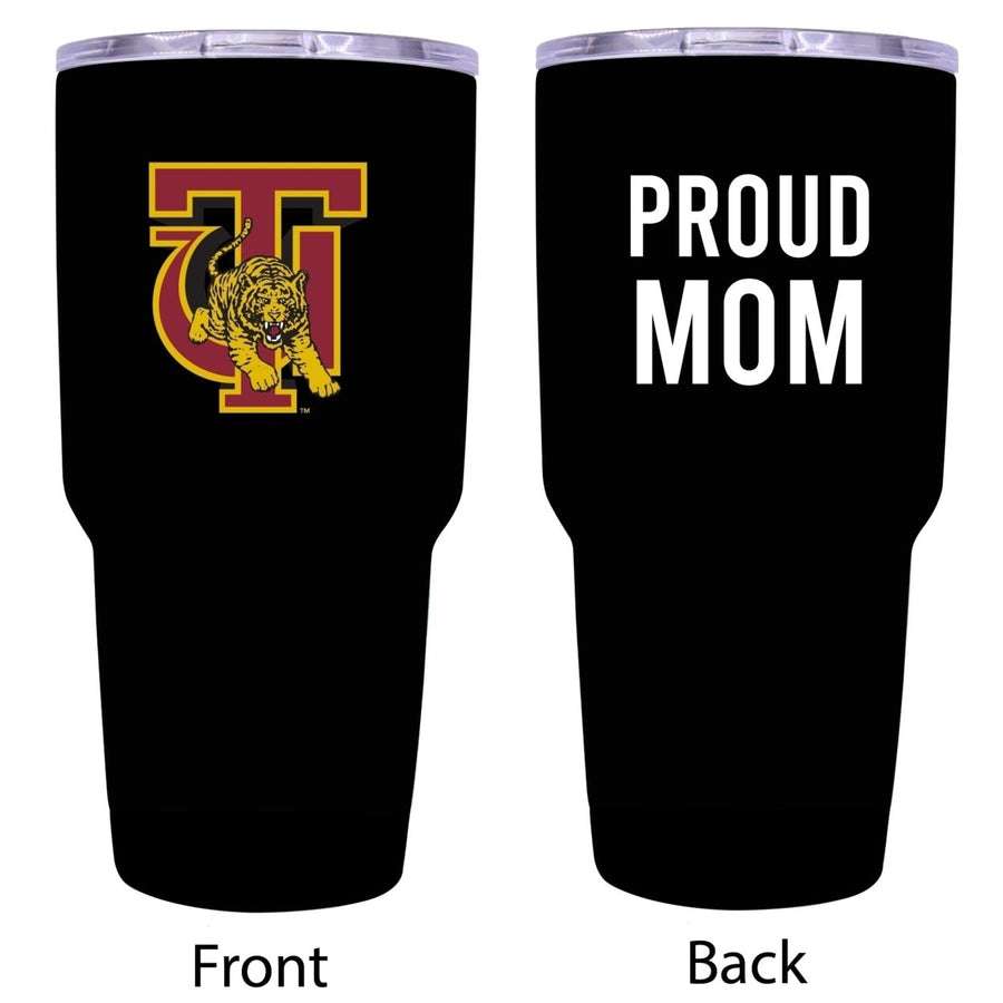 R and R Imports Tuskegee University Proud Mom 24 oz Insulated Stainless Steel Tumblers Black. Image 1