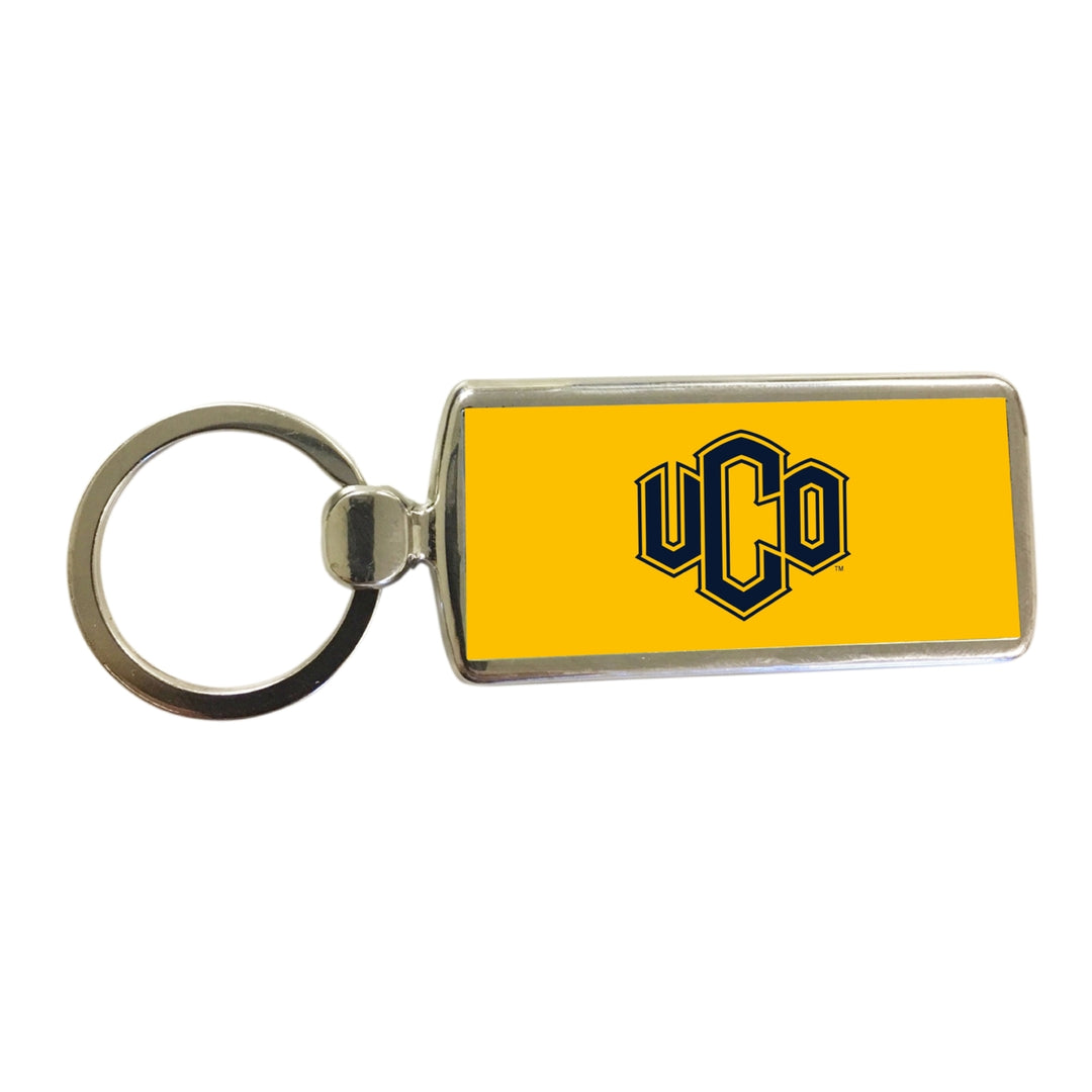 University of Central Oklahoma Bronchos Metal Keychain Image 1