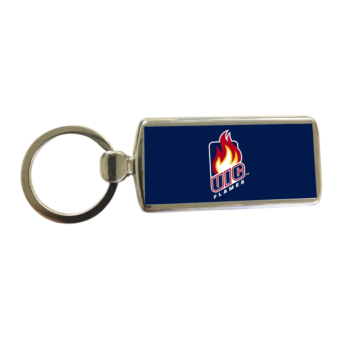 University of Illinois at Chicago Metal Keychain Image 1