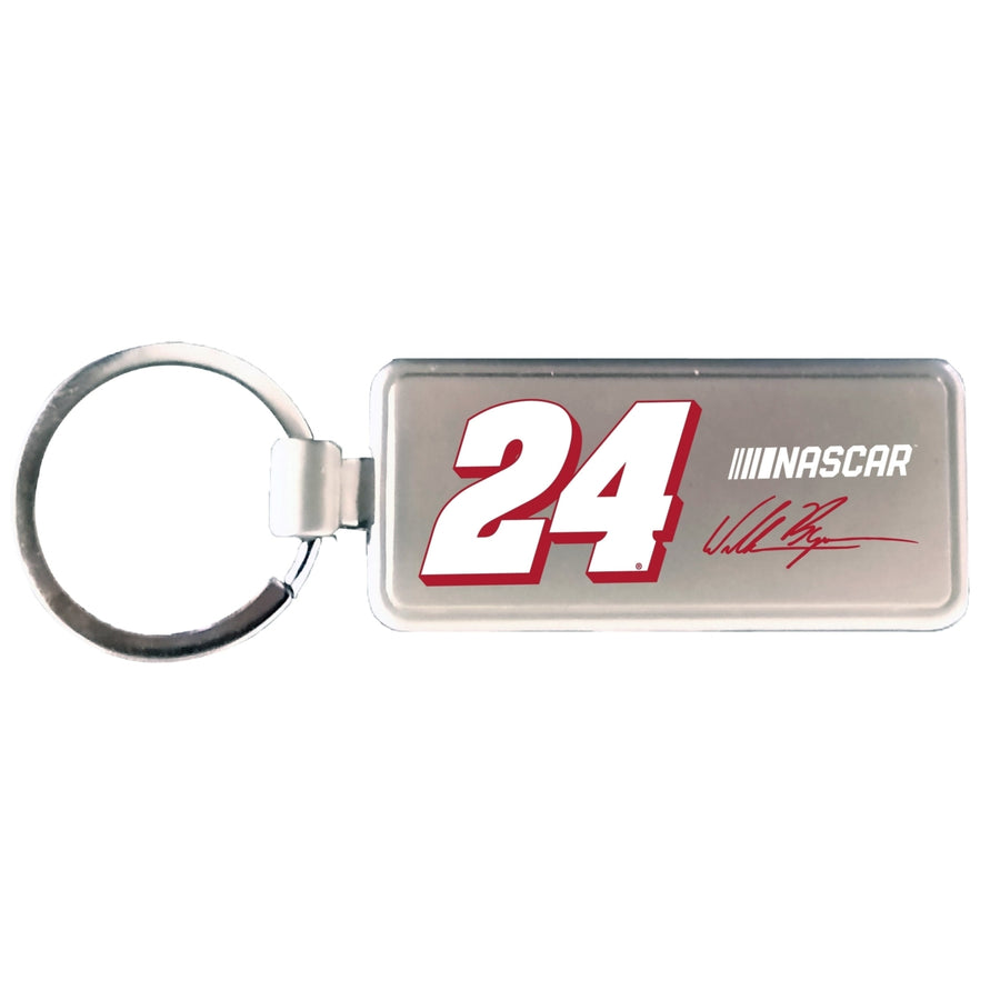 R and R Imports WB William Byron 24 NASCAR Metal Keychain Image 1