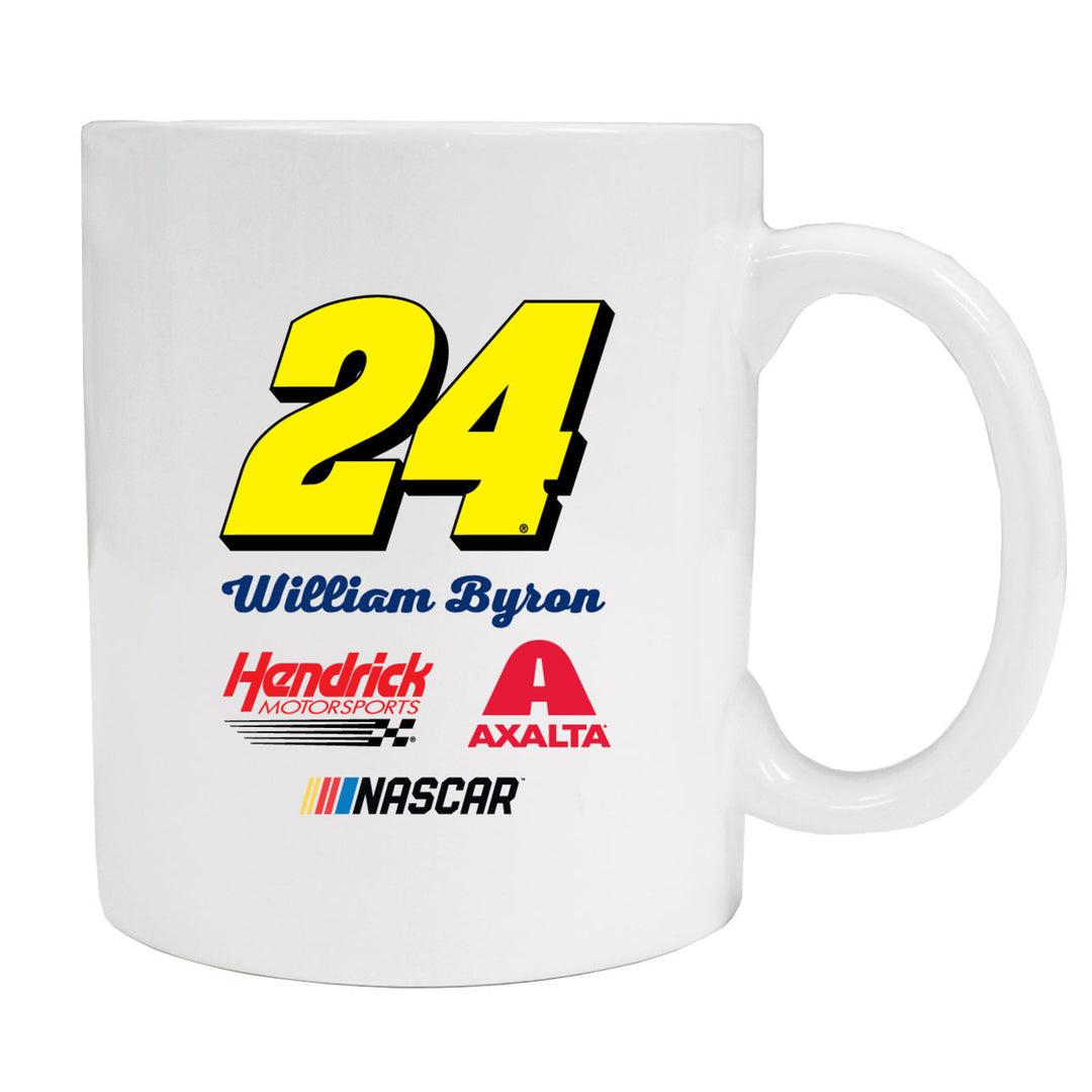 William Byron 24 Ceramic White Mug for 2020 (White). Image 1