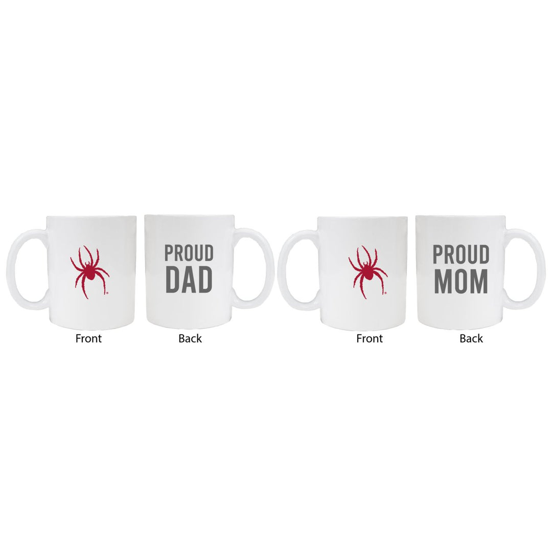 Richmond Spiders Proud Mom And Dad White Ceramic Coffee Mug 2 pack (White) Image 1