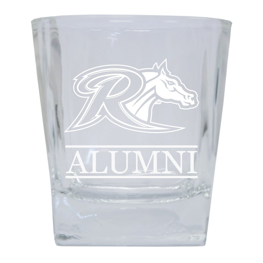 Rider University Broncs 2-Pack Alumni Elegance 10oz Etched Glass Tumbler Image 1