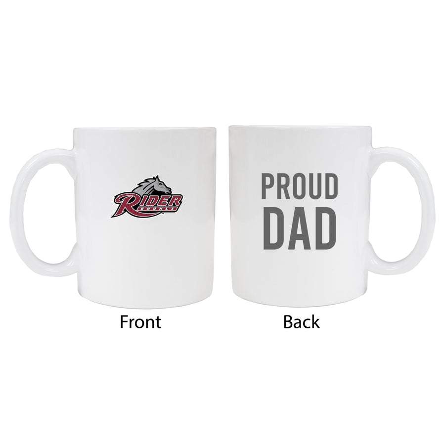 Rider University Broncs Proud Dad Ceramic Coffee Mug - White Image 1