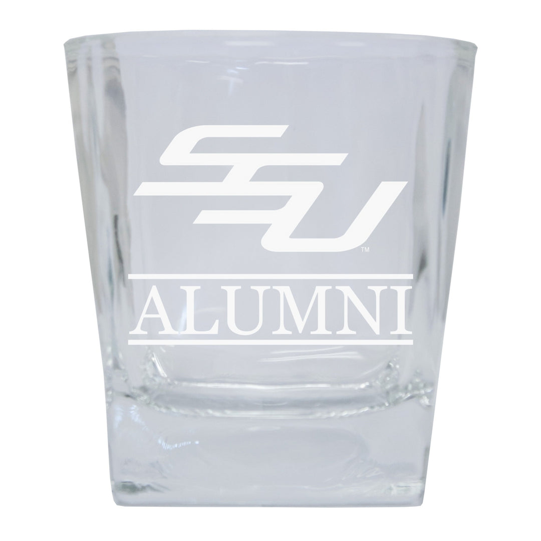 Savannah State University 2-Pack Alumni Elegance 10oz Etched Glass Tumbler Image 1