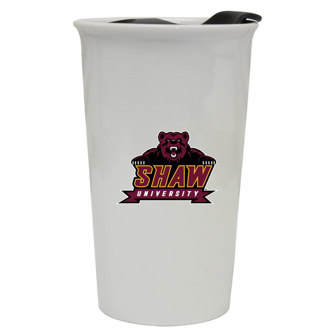 Shaw University Bears Double Walled Ceramic Tumbler Image 1