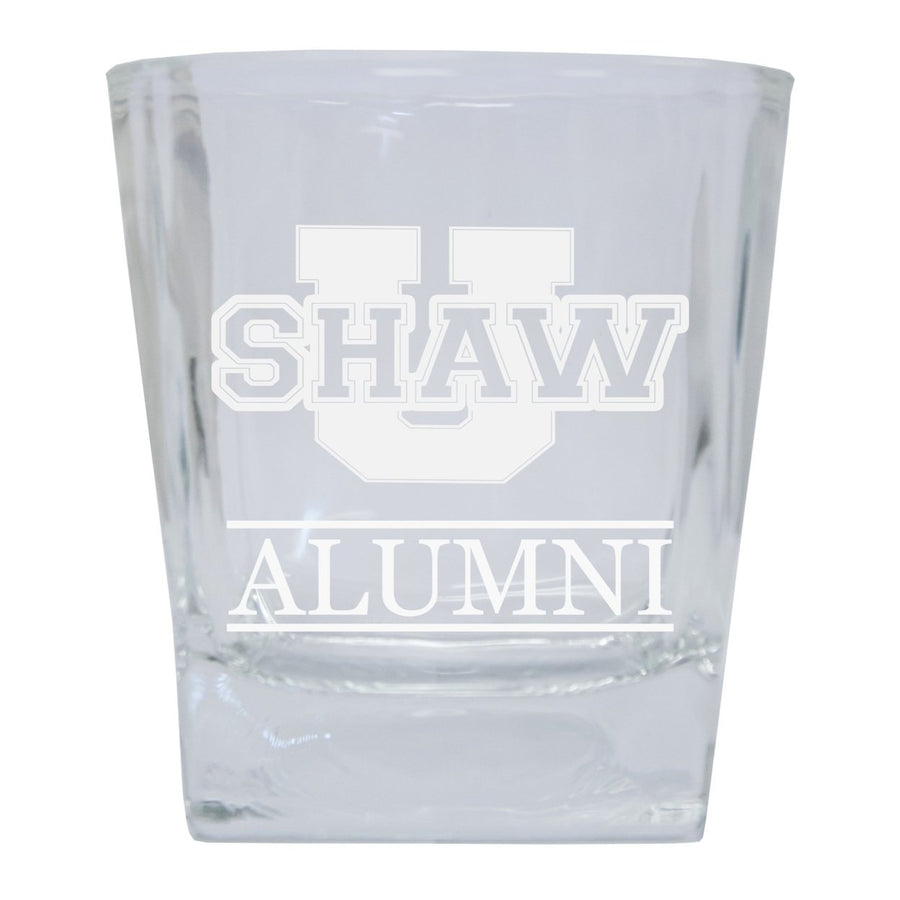 Shaw University Bears 2-Pack Alumni Elegance 10oz Etched Glass Tumbler Image 1