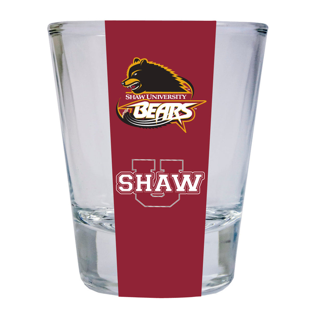 Shaw University Bears NCAA Legacy Edition 2oz Round Base Shot Glass Clear Image 1