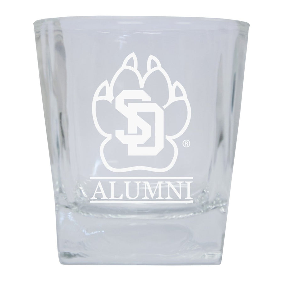 South Dakota Coyotes 2-Pack Alumni Elegance 10oz Etched Glass Tumbler Image 1