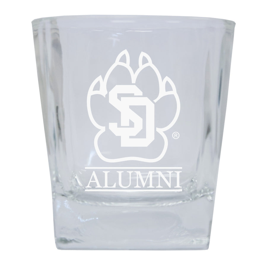 South Dakota Coyotes Alumni Elegance - 5 oz Etched Shooter Glass Tumbler 2-Pack Image 1