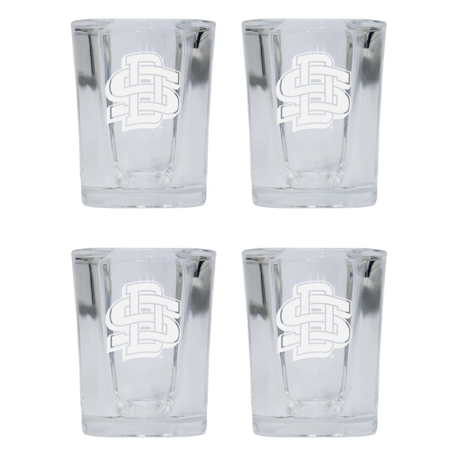 South Dakota State Jackrabbits NCAA Collectors Edition 2oz Square Shot Glass - Laser Etched Logo 4-Pack Image 1