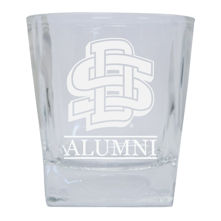 South Dakota State Jackrabbits 2-Pack Alumni Elegance 10oz Etched Glass Tumbler Image 1