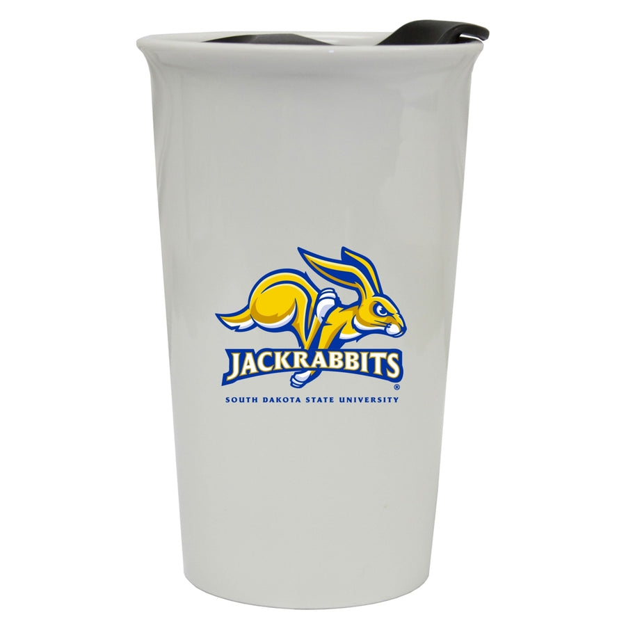 South Dakota State Jackrabbits Double Walled Ceramic Tumbler Image 1