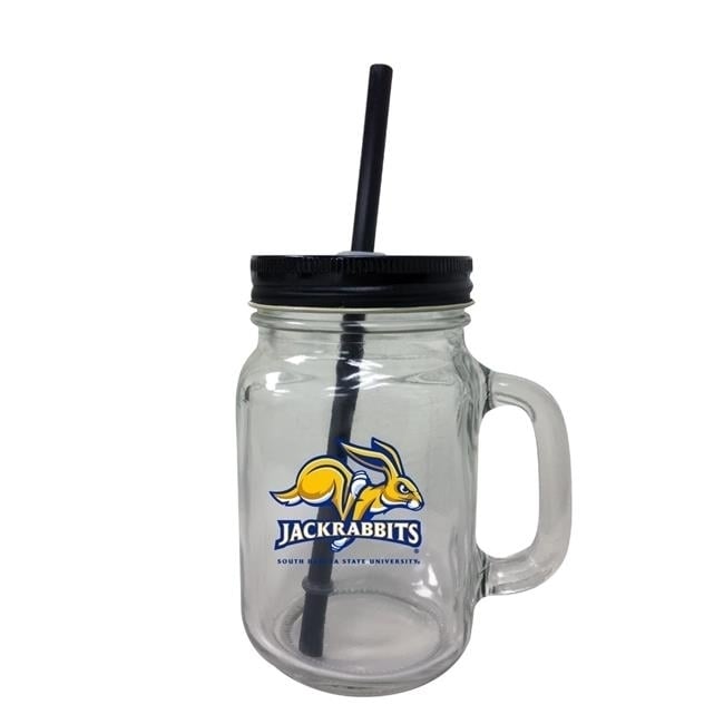 South Dakota State Jackrabbits Mason Jar Glass Image 1