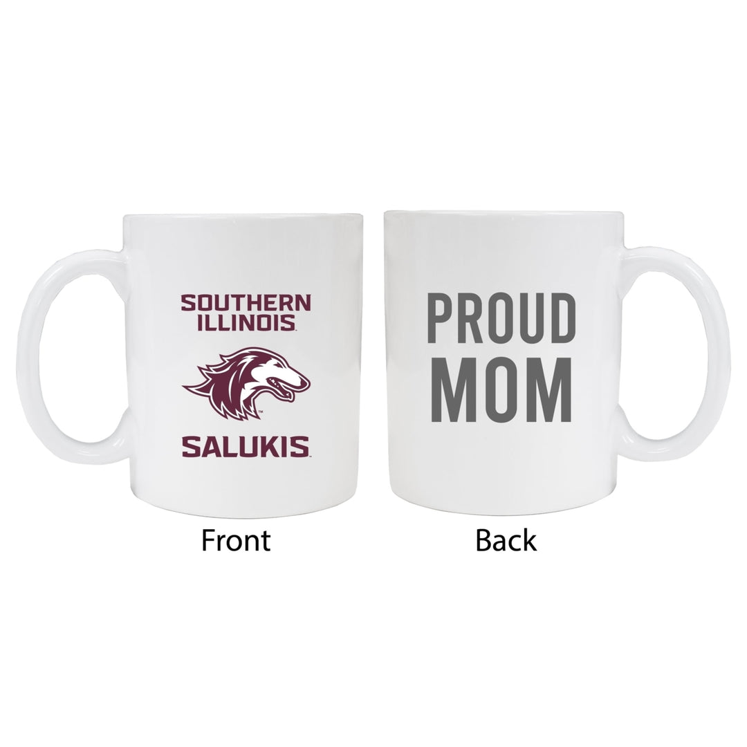 Southern Illinois Salukis Proud Mom Ceramic Coffee Mug - White Image 1