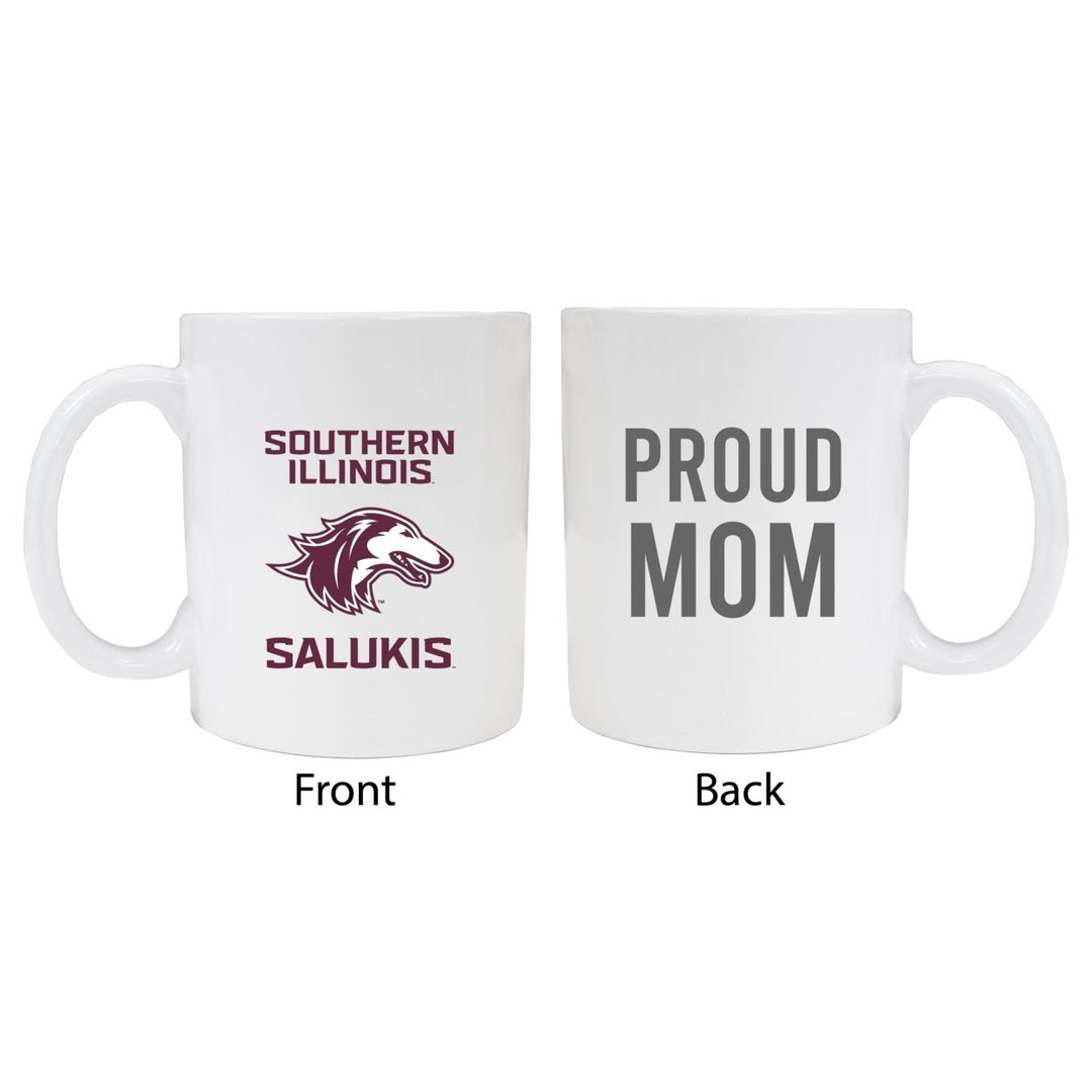 Southern Illinois Salukis Proud Mom Ceramic Coffee Mug - White (2 Pack) Image 1