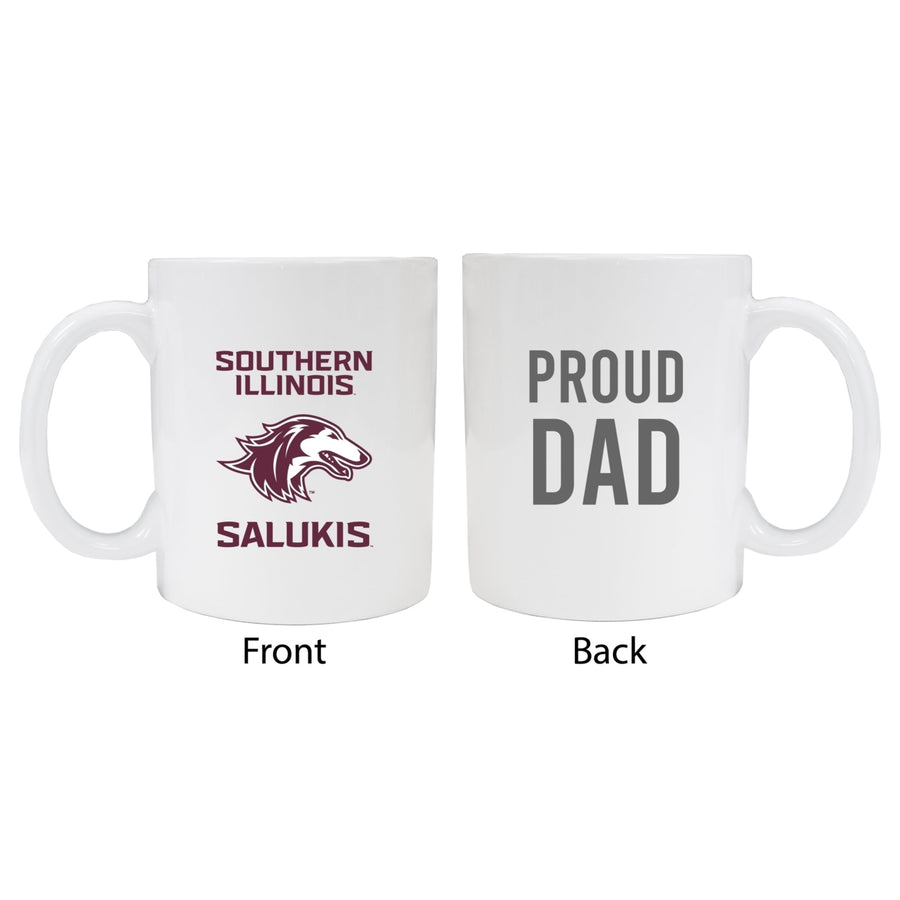 Southern Illinois Salukis Proud Dad Ceramic Coffee Mug - White Image 1