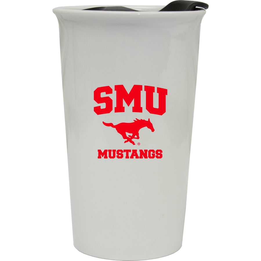 Southern Methodist University Double Walled Ceramic Tumbler Image 1